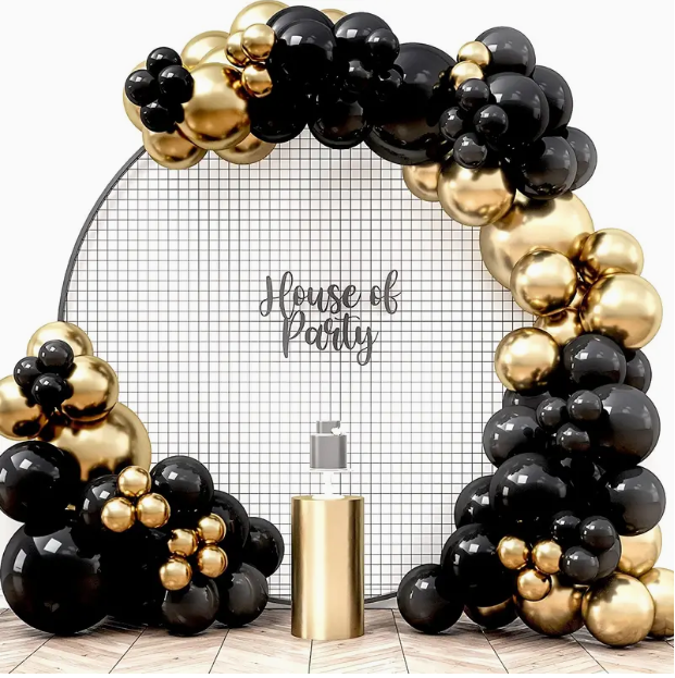 Black & Gold Garland Arch Kit