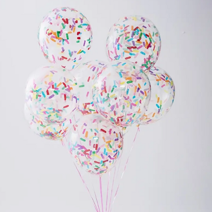 Colorful Confetti Latex Balloons