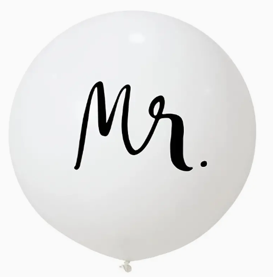 Mr. & Mrs. 18in Latex Balloons