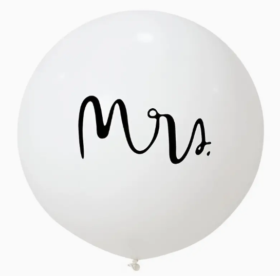 Mr. & Mrs. 18in Latex Balloons