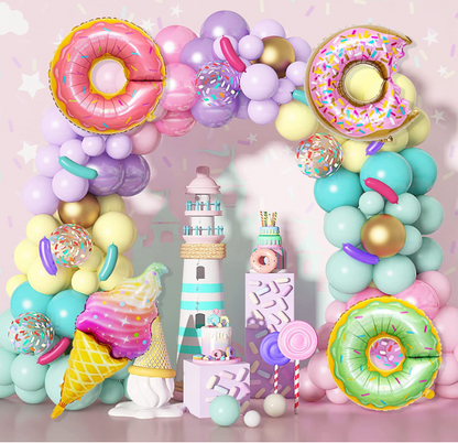 Pastel Donut Balloon Garland Arch Kit